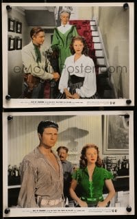 7x312 ROSE OF CIMARRON 2 color 8x10 stills 1952 Jack Buetel, Mala Powers as The Wildcat of the West