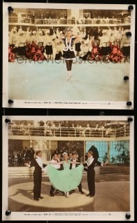 7x315 THIN ICE 2 color 8x10 stills 1937 cool images of pretty Sonja Henie ice skating!