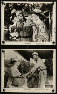7x662 AFRICAN QUEEN 6 8x10 stills R1968 images of Humphrey Bogart & Katharine Hepburn!