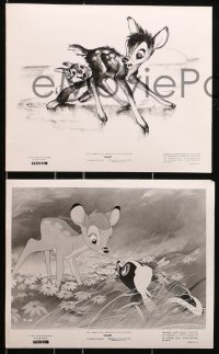 7x544 BAMBI 8 8x10 stills R1957 Walt Disney, great images from animated cartoon deer classic!