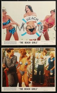 7x019 BEACH GIRLS 8 8x10 mini LCs 1982 sexy images of Debra Blee, Val Kline, teens, sex & drugs!