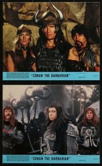 7x261 CONAN THE BARBARIAN 4 8x10 mini LCs 1982 Arnold Schwarzenegger & sexy Sandahl Bergman!