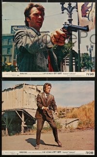 7x028 DIRTY HARRY 8 8x10 mini LCs 1971 great images of Clint Eastwood, Siegel crime classic, rare!