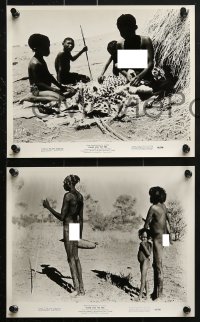 7x330 FLAME & THE FIRE 25 8x10 stills 1966 Pierre Dominique Gaisseau, naked African natives!
