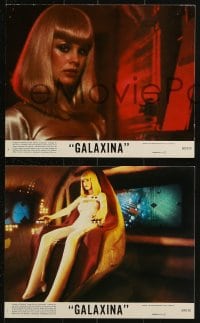 7x266 GALAXINA 4 8x10 mini LCs 1980 great close up of sexy Dorothy Stratten in the title role!