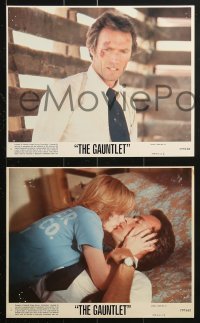 7x044 GAUNTLET 8 8x10 mini LCs 1978 cool action images of Clint Eastwood & pretty Sondra Locke!