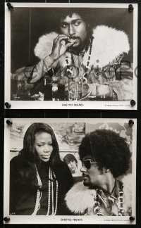 7x563 GHETTO FREAKS 8 8x10 stills 1972 every white society chick wanted to join his soul family!