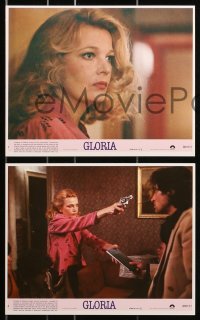 7x046 GLORIA 8 8x10 mini LCs 1980 John Cassavetes directed, cool images of Gena Rowlands!