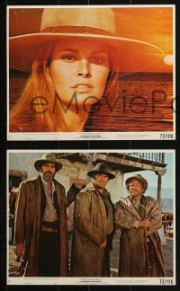 7x267 HANNIE CAULDER 4 8x10 mini LCs 1972 sexy cowgirl Raquel Welch superimposed over ocean sunset!