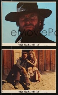 7x010 HIGH PLAINS DRIFTER 9 int'l 8x10 mini LCs 1973 classic Clint Eastwood, cowboy western!