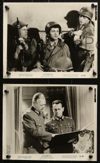 7x764 LONGEST DAY 5 8x10 stills 1962 Zanuck's World War II D-Day movie, Robert Mitchum, Henry Fonda!
