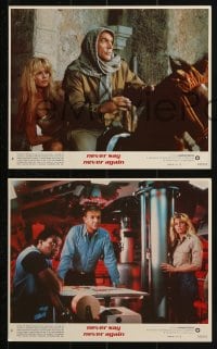 7x275 NEVER SAY NEVER AGAIN 4 8x10 mini LCs 1983 Connery as James Bond, Barbara Carrera, action!