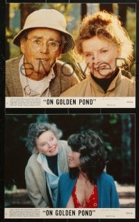 7x062 ON GOLDEN POND 8 8x10 mini LCs 1981 Katharine Hepburn, Henry Fonda, and Jane Fonda !