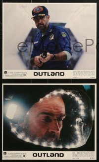 7x177 OUTLAND 6 8x10 mini LCs 1981 Sean Connery goes over a scene with director Peter Hyams!
