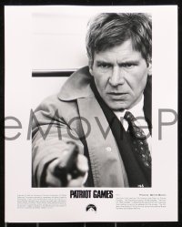 7x583 PATRIOT GAMES 8 8x10 stills 1992 Harrison Ford is Jack Ryan, from Tom Clancy novel!