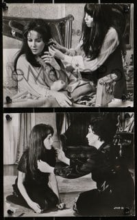 7x518 SECRET CEREMONY 9 7.5x9.5 stills 1968 Liz Taylor & Mia Farrow, Robert Mitchum, Joseph Losey!