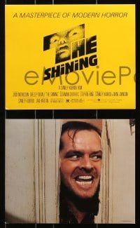 7x013 SHINING 9 8x10 mini LCs 1980 Stephen King & Stanley Kubrick, Jack Nicholson, Duvall, Bass art!