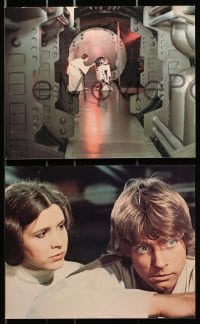 7x077 STAR WARS 8 color deluxe 8x10 stills 1977 George Lucas classic epic, Luke, Leia, great images!