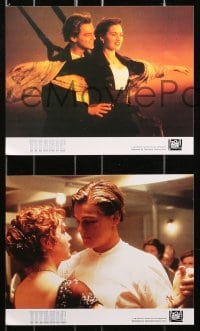 7x082 TITANIC 8 color 8x10 stills 1997 Leonardo DiCaprio & Winslet, Paxton, Stuart, Cameron!