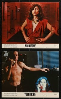 7x252 VIDEODROME 5 8x10 mini LCs 1983 David Cronenberg, James Woods, Debbie Harry, sci-fi thriller!