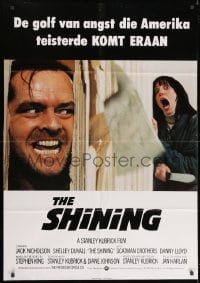 7y051 SHINING Dutch 1980 Stephen King & Stanley Kubrick horror masterpiece, crazy Jack Nicholson!