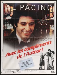 7y599 AUTHOR! AUTHOR! French 1p 1982 different image of Al Pacino, dysfunctional family, rare!