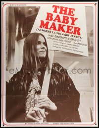 7y603 BABY MAKER French 1p 1970 directed by James Bridges, surrogate mom Barbara Hershey!