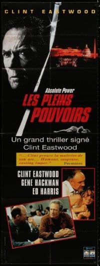 7y545 ABSOLUTE POWER video French door panel 1997 great images of star & director Clint Eastwood!