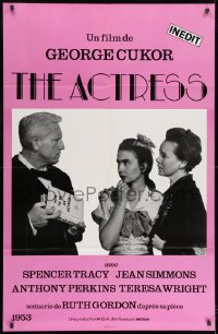 7y530 ACTRESS French 31x47 1986 different image of Jean Simmons, Spencer Tracy & Teresa Wright!