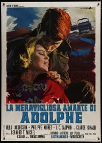 7y102 ADOLPHE, OU L'AGE TENDRE Italian 1p 1969 Cesselon art of Philippe Noiret & Ulla Jacobsson!