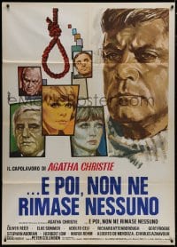 7y106 AND THEN THERE WERE NONE Italian 1p 1975 Oliver Reed, Sommer, Agatha Christie, Avelli art!