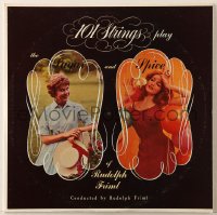 7y004 101 STRINGS 33 1/3 RPM record 1958 Play the Sugar & Spice of Rudolph Friml, Julie Newmar!