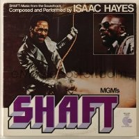 7y043 SHAFT 33 1/3 RPM soundtrack record 1971 Richard Roundtree, Isaac Hayes music from the movie!