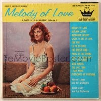 7y045 TINA LOUISE 33 1/3 RPM record 1958 Melody of Love, Moments to Remember Volume 2!