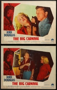 7z782 ACE IN THE HOLE 2 LCs 1951 Billy Wilder classic, Kirk Douglas, Jan Sterling, The Big Carnival