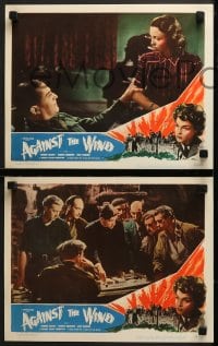 7z696 AGAINST THE WIND 3 LCs 1949 Charles Crichton, Simone Signoret and Robert Beatty, Ealing!