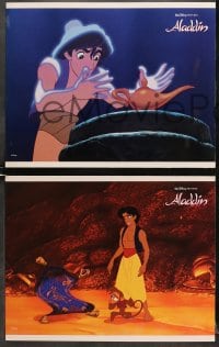 7z615 ALADDIN 4 LCs 1992 classic Disney Arabian cartoon, great images of Prince Ali & Jasmine!