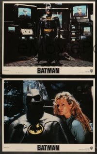 7z065 BATMAN 8 LCs 1989 Michael Keaton, Kim Basinger, Jack Nicholson, directed by Tim Burton!