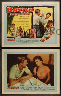 7z069 BAYOU 8 LCs 1957 Louisiana Cajun sex, Peter Graves, Bold! Brutal! Barbaric!
