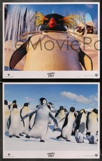 7z014 HAPPY FEET 10 LCs 2006 George Miller CGI animated penguin adventure cartoon!