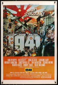 8a007 1941 style D 1sh 1979 Spielberg, art of John Belushi, Dan Aykroyd & cast by McMacken!