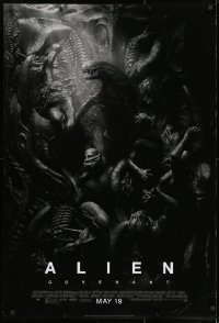 8a043 ALIEN COVENANT style D advance DS 1sh 2017 Ridley Scott, Fassbender, incredible sci-fi image!