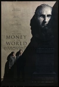 8a045 ALL THE MONEY IN THE WORLD recalled teaser DS 1sh 2017 Ridley Scott, Kevin Spacey credited!