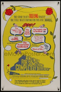 8a051 AND NOW FOR SOMETHING COMPLETELY DIFFERENT 1sh 1972 Monty Python kills the motion picture!