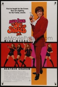 8a062 AUSTIN POWERS: THE SPY WHO SHAGGED ME DS 1sh 1999 Mike Myers, super sexy Heather Graham!