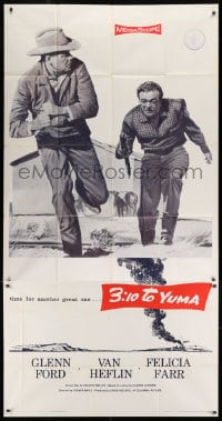 8b596 3:10 TO YUMA 3sh 1957 Glenn Ford, Van Heflin, from Elmore Leonard's story, ultra rare!