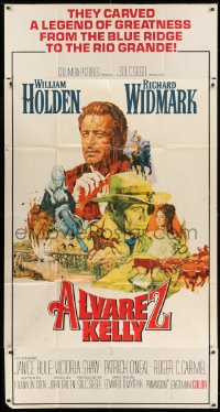 8b613 ALVAREZ KELLY 3sh 1966 renegade adventurer William Holden & reckless Colonel Richard Widmark