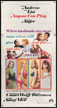 8b619 ANYONE CAN PLAY 3sh 1968 sexy near-naked Ursula Andress, Virna Lisi, Claudine Auger & Mell!