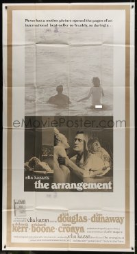 8b622 ARRANGEMENT int'l 3sh 1969 Kirk Douglas & Faye Dunaway, from director Elia Kazan's novel!