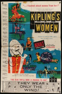 8b020 KIPLING'S WOMEN 40x60 1961 early sexploitation, they wear only the wind!